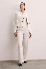 Clever Crepe Knighton Jacket Ivory