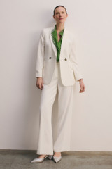 Clever Crepe Knighton Jacket Ivory