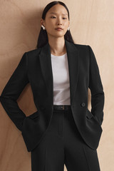 Clever Crepe Knighton Jacket Black