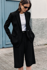 Clever Crepe Knighton Jacket Black