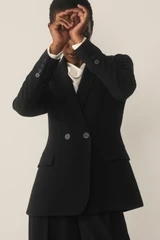 Clever Crepe Knighton Jacket Black