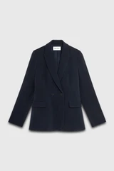 Clever Crepe Knighton Jacket Navy