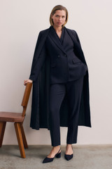 Clever Crepe Knighton Jacket Navy