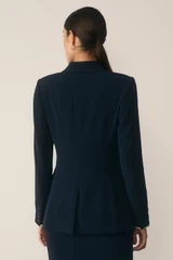 Clever Crepe Knighton Jacket Navy