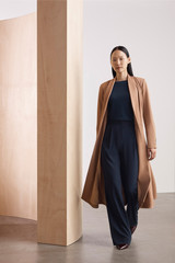 Cervo Crepe Trench Coat Light Camel Cervo Crepe Trench Coat Light Camel