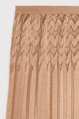 Clever Crepe Venezia Satin Skirt Light Camel