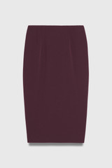 Clever Crepe Syros Pencil Skirt Deep Plum