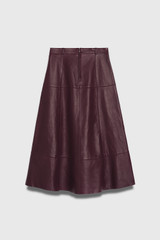 Andalo Leather Skirt Deep Burgundy Andalo Leather Skirt Deep Burgundy