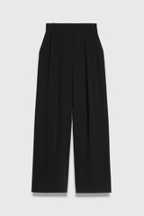 Clever Crepe Lyon Palazzo Trousers Black