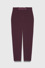 Clever Crepe Tavira Slim-Leg Trousers Deep Plum Clever Crepe Tavira Slim-Leg Trousers Deep Plum