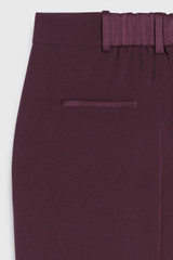 Clever Crepe Tavira Slim-Leg Trousers Deep Plum Clever Crepe Tavira Slim-Leg Trousers Deep Plum