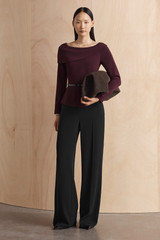 Clever Crepe Wide-Leg Trousers Black Clever Crepe Wide-Leg Trousers Black