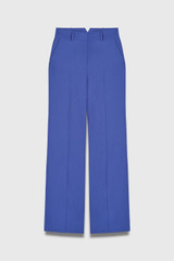 365 Pure Wool Alzira Straight Flared Trousers Deep Cornflower Blue 365 Pure Wool Alzira Straight Flared Trousers Deep Cornflower Blue