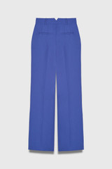 365 Pure Wool Alzira Straight Flared Trousers Deep Cornflower Blue 365 Pure Wool Alzira Straight Flared Trousers Deep Cornflower Blue