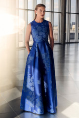 Adria Jacquard Gown Deep Cornflower Blue Adria Jacquard Gown Deep Cornflower Blue