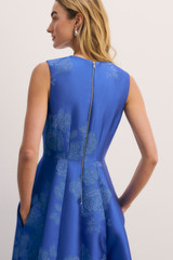 Adria Jacquard Gown Deep Cornflower Blue