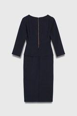 Verrone Sculpt Stretch Crepe Dress Navy