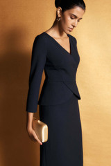 Verrone Sculpt Stretch Crepe Dress Navy Verrone Sculpt Stretch Crepe Dress Navy