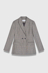 Knighton Wool Prince Of Wales Jacket Grey