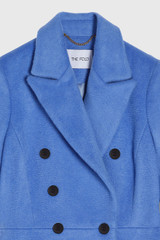 Hampstead Wool Mohair Blend Coat Cornflower Blue Hampstead Wool Mohair Blend Coat Cornflower Blue