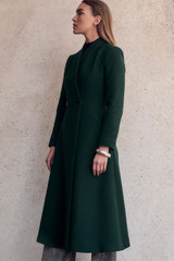 Finchley Wool Blend Coat Forest Green Finchley Wool Blend Coat Forest Green