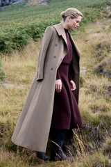 Knightley Wool Cashmere Blend Coat Dark Fawn