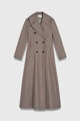 Knightley Wool Cashmere Blend Coat Dark Fawn