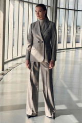 Hartwood Prince Of Wales Wide-Leg Trousers Grey Hartwood Prince Of Wales Wide-Leg Trousers Grey