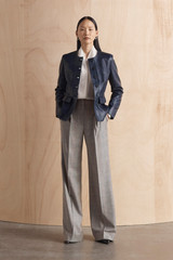 Hartwood Prince Of Wales Wide-Leg Trousers Grey Hartwood Prince Of Wales Wide-Leg Trousers Grey