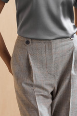 Hartwood Prince Of Wales Wide-Leg Trousers Grey Hartwood Prince Of Wales Wide-Leg Trousers Grey