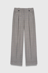 Hartwood Prince Of Wales Wide-Leg Trousers Grey Hartwood Prince Of Wales Wide-Leg Trousers Grey