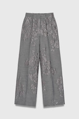 Adelaide Jacquard Wide-Leg Trousers Soft Steel Grey Adelaide Jacquard Wide-Leg Trousers Soft Steel Grey