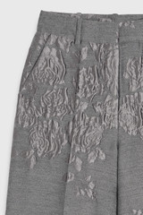 Adelaide Jacquard Wide-Leg Trousers Soft Steel Grey Adelaide Jacquard Wide-Leg Trousers Soft Steel Grey