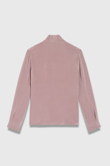 Bowery Stretch Silk Blouse Mink