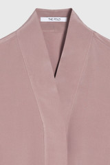 Bowery Stretch Silk Blouse Mink Bowery Stretch Silk Blouse Mink