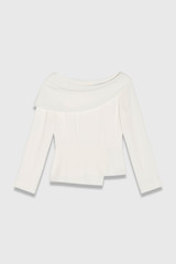 Clever Crepe Palmerston Top Ivory Clever Crepe Palmerston Top Ivory