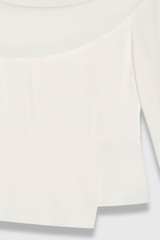 Clever Crepe Palmerston Top Ivory Clever Crepe Palmerston Top Ivory