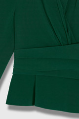 Clever Crepe Belleville Mid Sleeve Top Forest Green Clever Crepe Belleville Mid Sleeve Top Forest Green