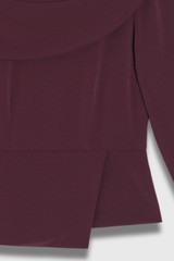 Clever Crepe Palmerston Top Deep Plum Clever Crepe Palmerston Top Deep Plum