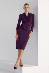 Arlington Jersey Dress Bright Amethyst