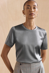 Roche Silk Top Soft Steel Grey Roche Silk Top Soft Steel Grey