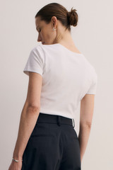 Rhodes Organic Cotton T-Shirt Ivory