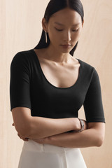 Symi Organic Cotton T-Shirt Black Symi Organic Cotton T-Shirt Black