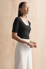 Symi Organic Cotton T-Shirt Black Symi Organic Cotton T-Shirt Black