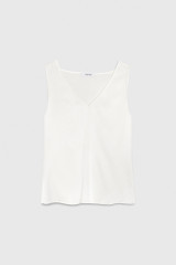 Alston Vest Ivory Stretch Silk Satin