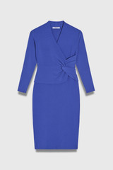 Sculpt Knit Alano Dress Deep Cornflower Blue