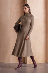 Ferno Merino Dress Fawn Ferno Merino Dress Fawn
