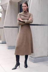 Ferno Merino Dress Fawn Ferno Merino Dress Fawn