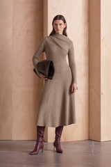 Ferno Merino Dress Fawn Ferno Merino Dress Fawn