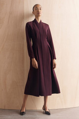 Andria Crepe Dress Deep Plum Andria Crepe Dress Deep Plum